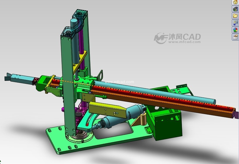 机械手图纸包括工程图 - solidworks机械设备模型下载