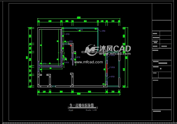 五层别墅装饰施工图及效果图-约700平(95张C