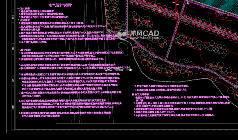 室外景观水电图 - cad景观规划图纸下载,免费景