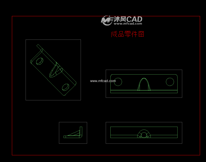 比亚迪汽车ha系列零部件"左右侧耳"折弯模具整套图