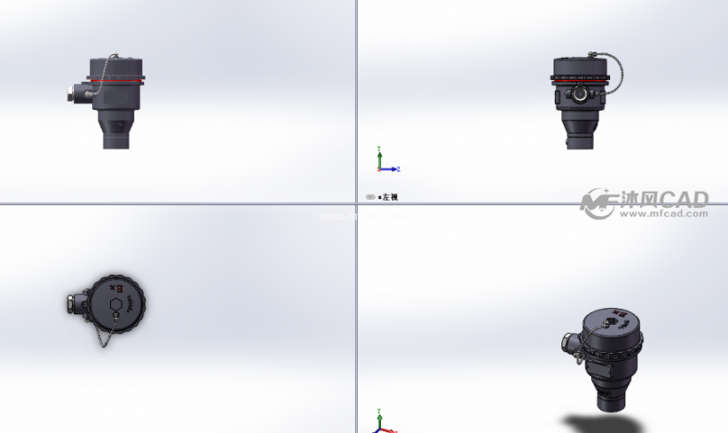 防爆接线盒-solidworks模型类阀体下载-地产沐风内容设计部图纸审查图片