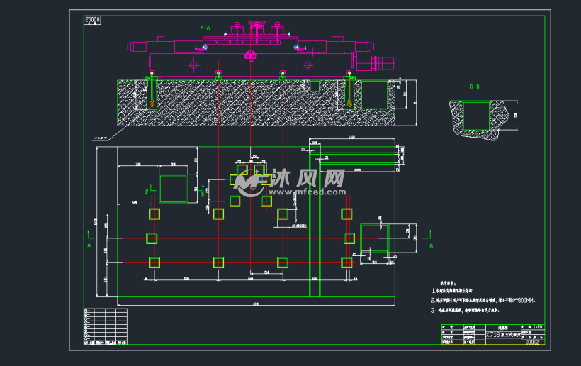 x718席型立式铣床cad全套图纸