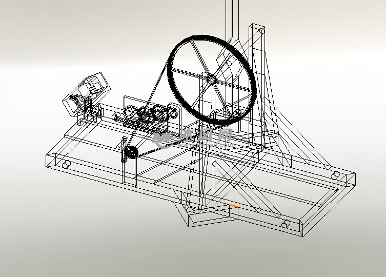 投石车sw设计模型 - solidworks机械设备模型下载