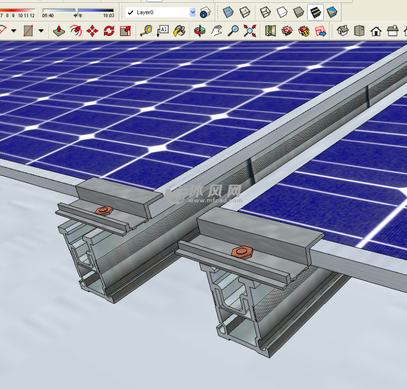 光伏太阳能火车高铁站 - sketchup规划设计模型