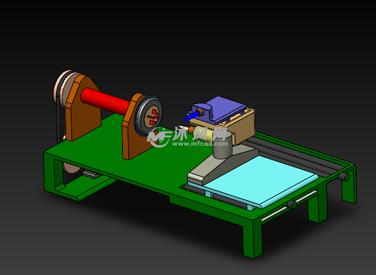 车床运动副仿真演示模型 - solidworks机械设备模型下载 - 沐风图纸