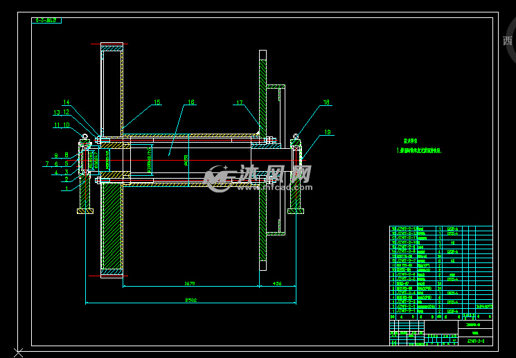 JZ16T型凿井绞车全套毕业设计 - AutoCAD起重