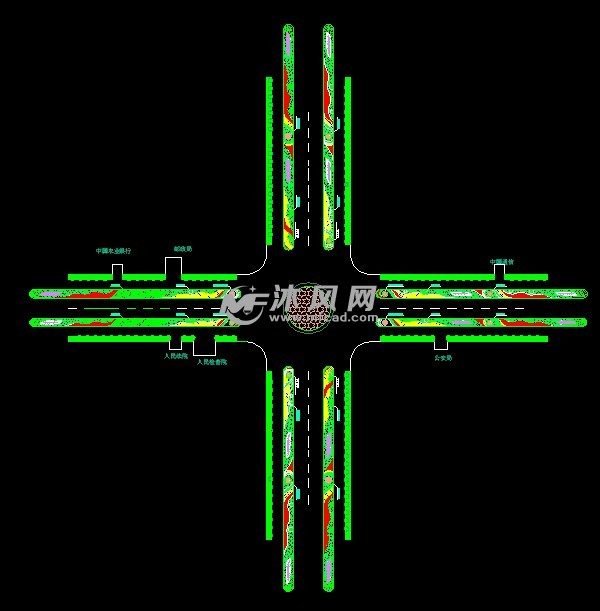 城市道路绿化CAD方案