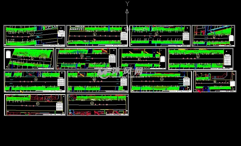 城市道路绿化CAD方案 - AutoCAD道路及高速