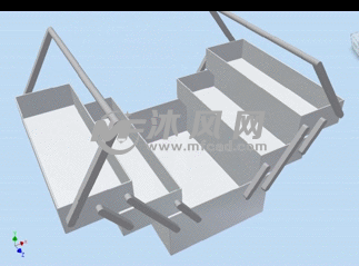 折叠工具箱设计模型 - inventor生活用品类模型
