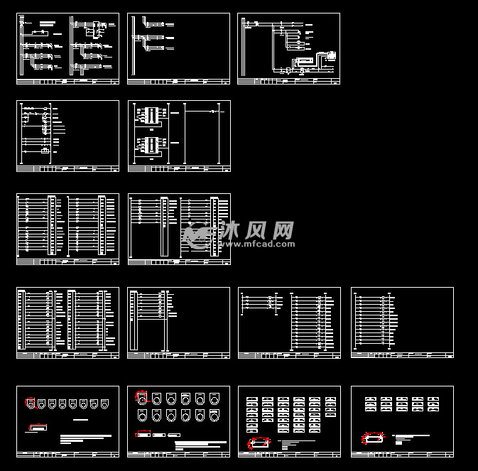 传送式喷淋清洗机电气原理图 - 电气控制原理图纸