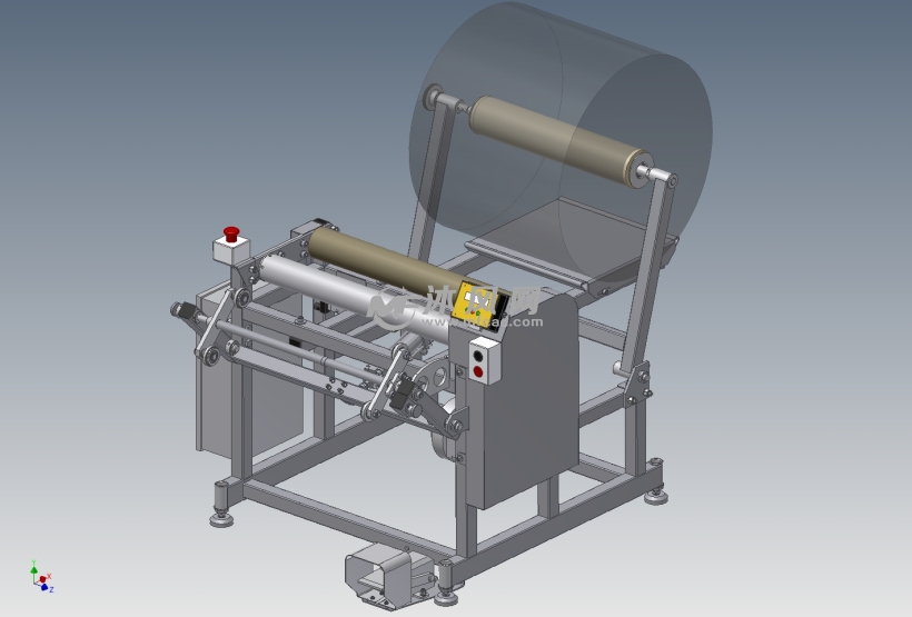 拉伸薄膜复卷机设计模型