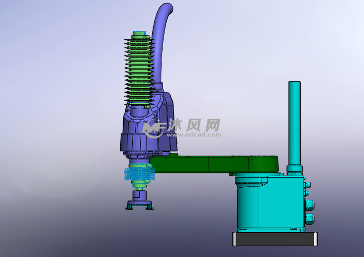 EPSON 四轴机械手 - solidworks机械设备模型