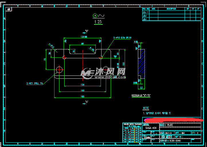 破碎锤图纸(液压破碎锤图纸) - autocad普通工程机械
