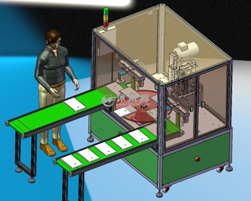 原创设计手机研磨抛光机 - solidworks机械设备