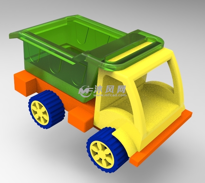 玩具小卡车设计模型 - solidworks玩具公仔类模