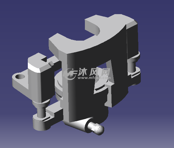汽车制动卡钳CATIA模型