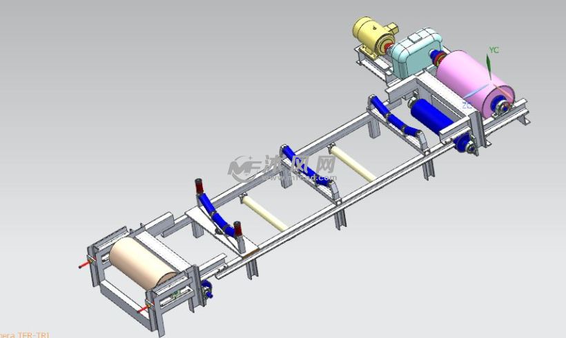 输送带图纸 - solidworks机械设备模型下载