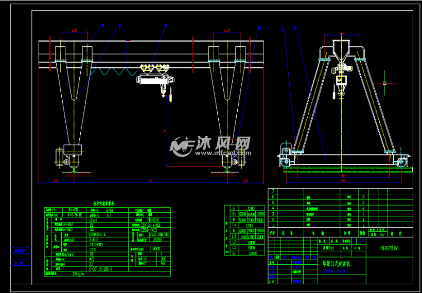 包箱龙门吊整体结构