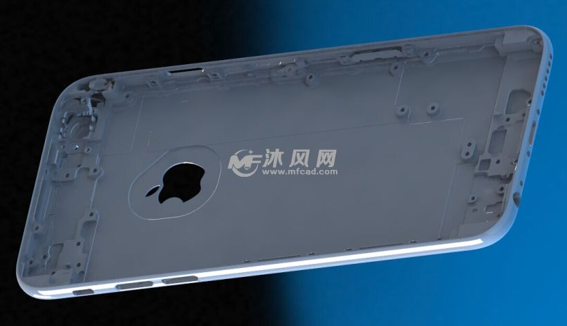苹果6手机外壳模拟-正品6造型图 - solidworks数