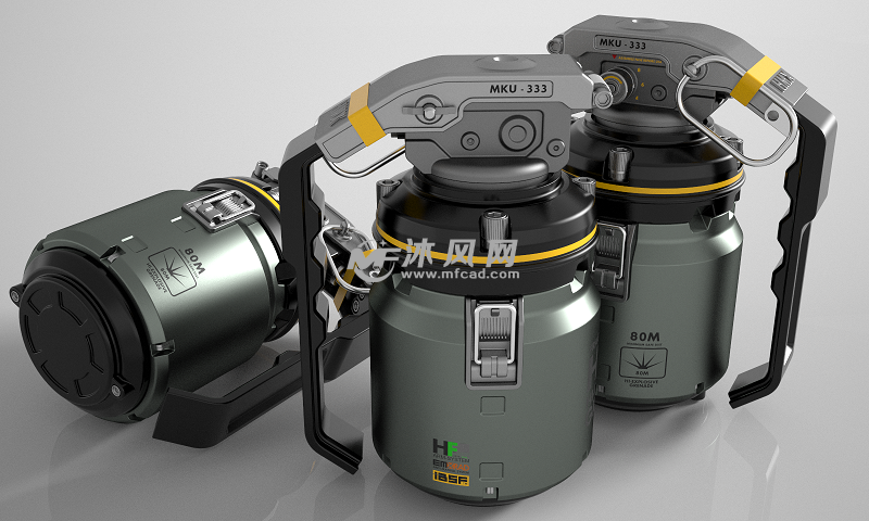 未来手榴弹设计模型(创新) - solidworks军工用