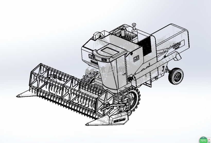 详解农作物收割机设计模型