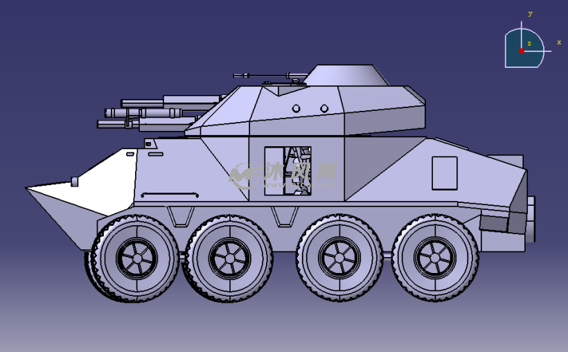 装甲车设计模型图纸
