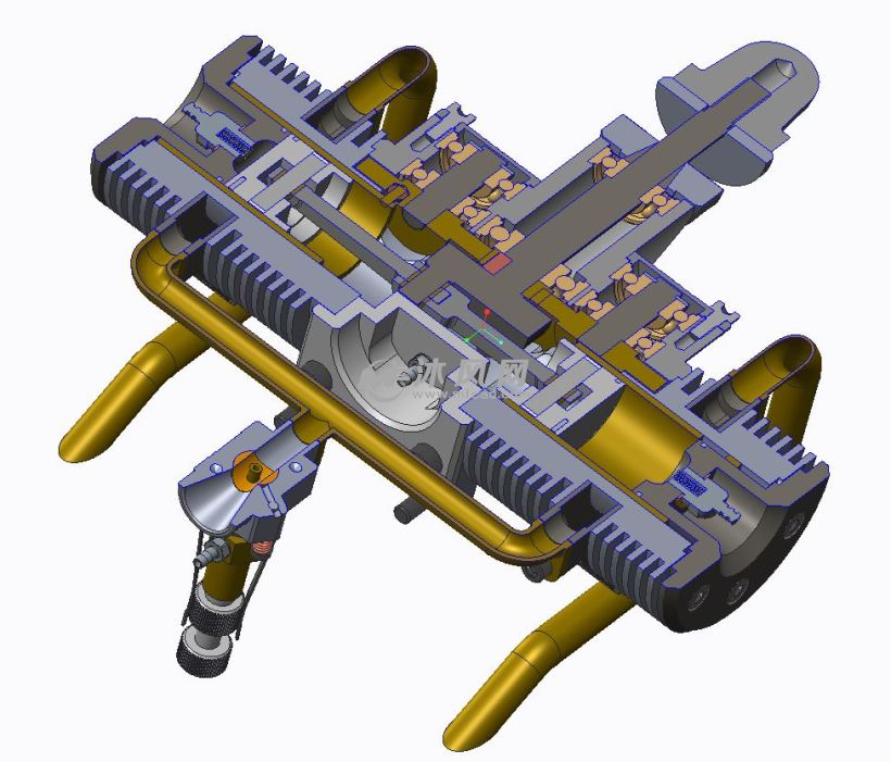 13CM套筒阀发动(180V)型双缸发动机模型 - so