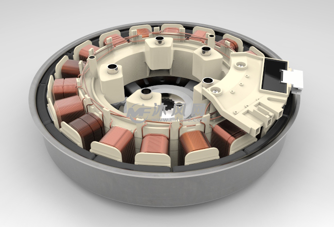 三星洗衣机驱动电机设计模型 - solidworks机械