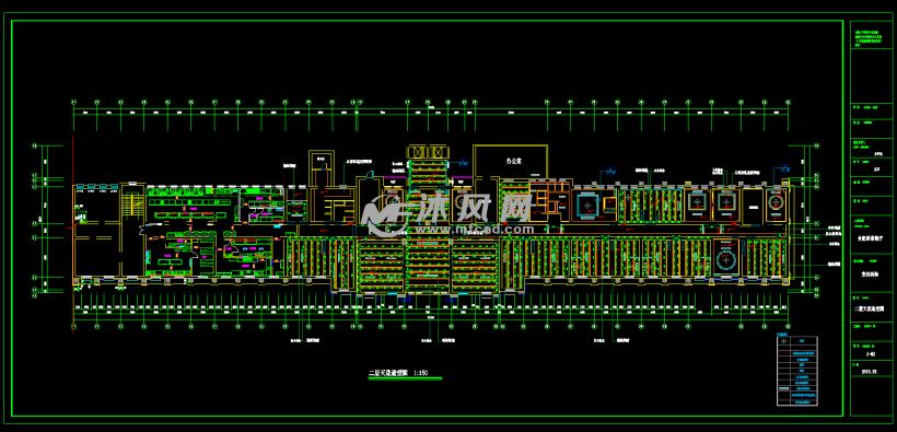 合肥绿茶餐厅CAD设计施工图 - cad其它商业综