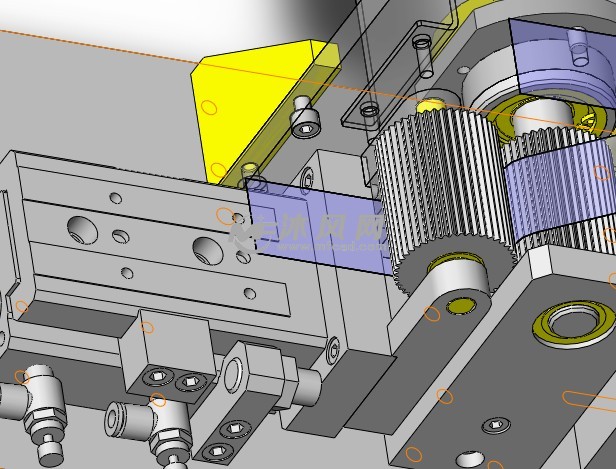 一种标签剥离机构 - solidworks机械设备模型下