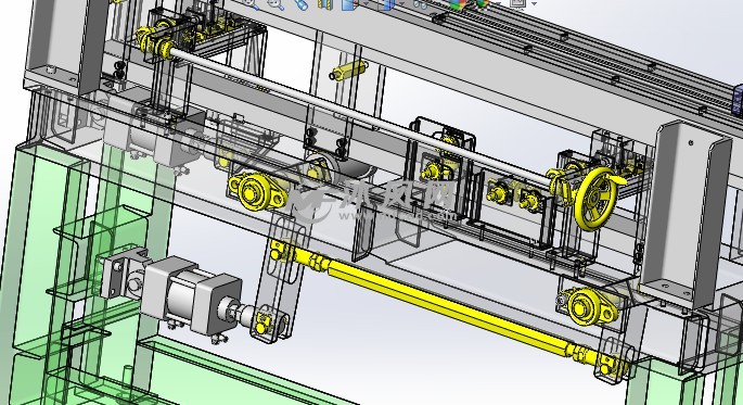 一种气缸驱动的步进送料机构 - solidworks机械