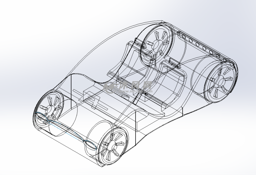 未来新型汽车模型 - solidworks交通工具模型下
