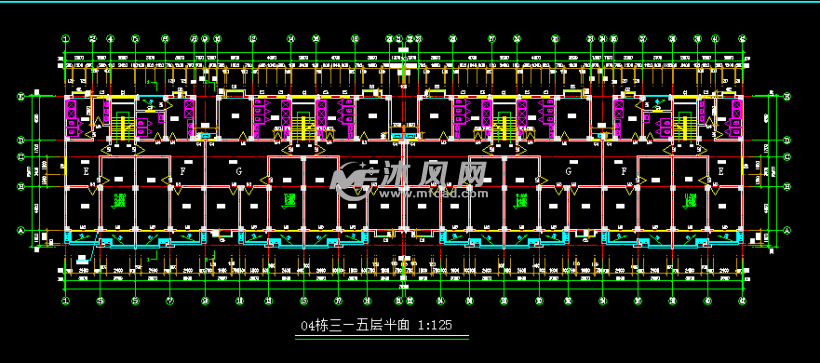 学生公寓全套cad施工图