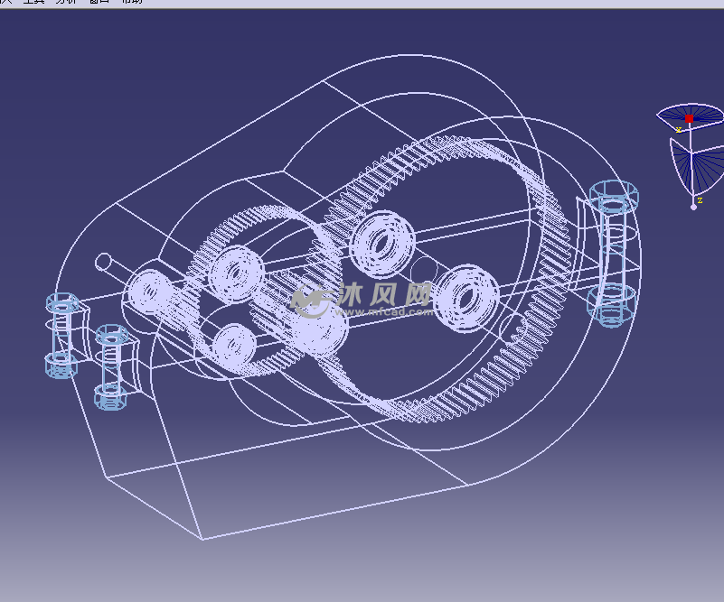 参数化(catia)齿轮箱设计模型