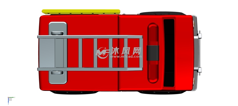 消防车玩具模型 - solidworks玩具公仔类模型下