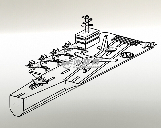 航母实体装配体建模