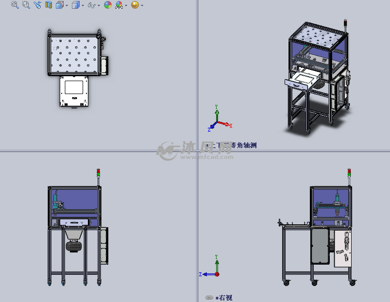 烘干机设计模型(非标设备)三视图
