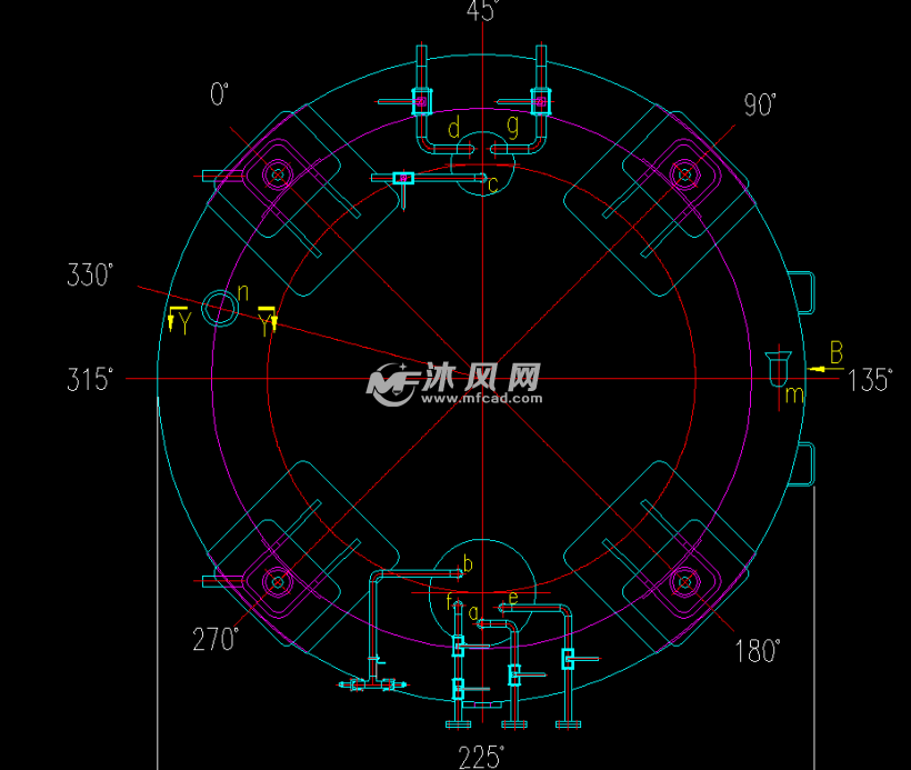 低温二氧化碳液体储罐 - AutoCAD化工环保设备
