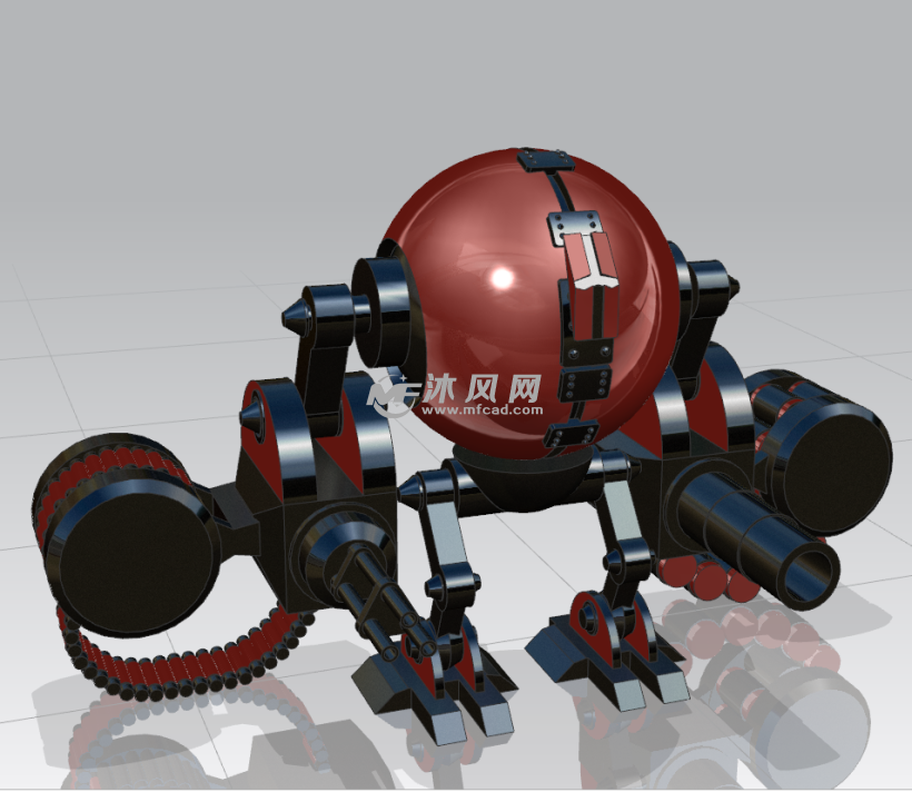 机器人三维UG建模工业设计玩具造型实体建模