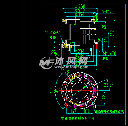 新型(叠加)电力液压鼓式制动器安装连接图 - A