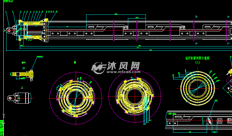 旋挖钻机总图及液压原理图