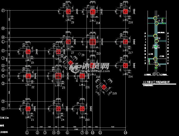7层住宅楼建筑结构水电全套施工图纸 - AutoC