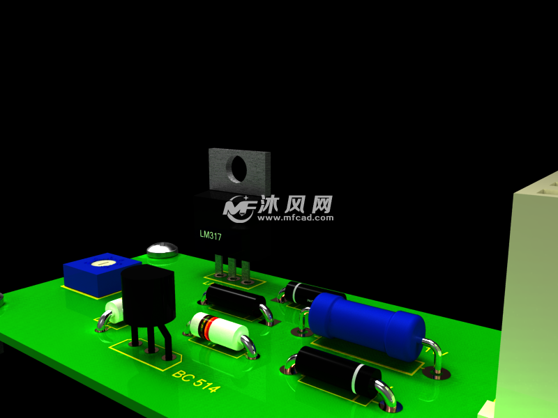 太阳能充电器PCB板设计模型 - catia生活用品