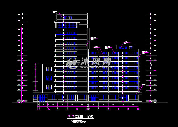 青岛火车站店建筑施工图