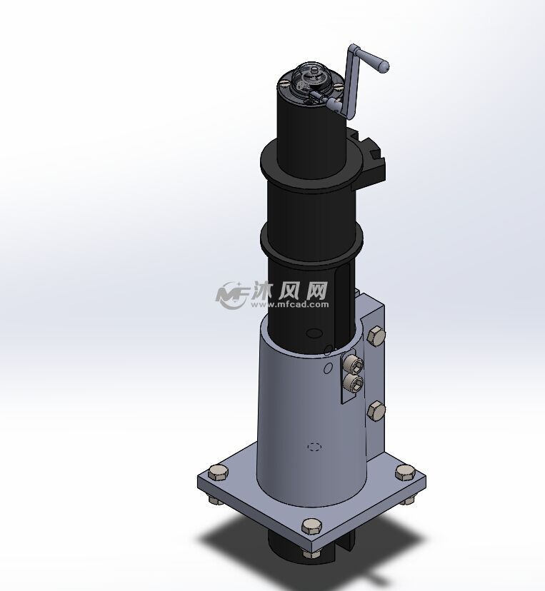 锯木机进给机构 - solidworks机械设备模型下载