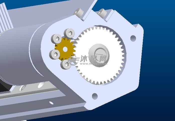 平面多关节4轴机器人 - solidworks机械设备模型