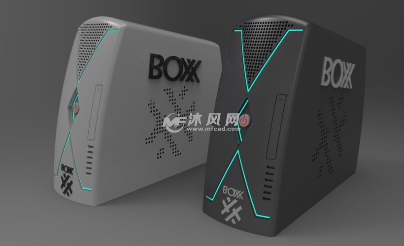 工业电脑机箱设计模型 - solidworks电脑周边类