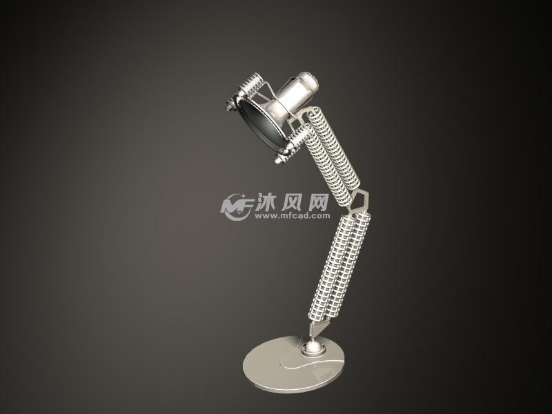 弹簧结构的台灯设计模型 - catia生活用品模型