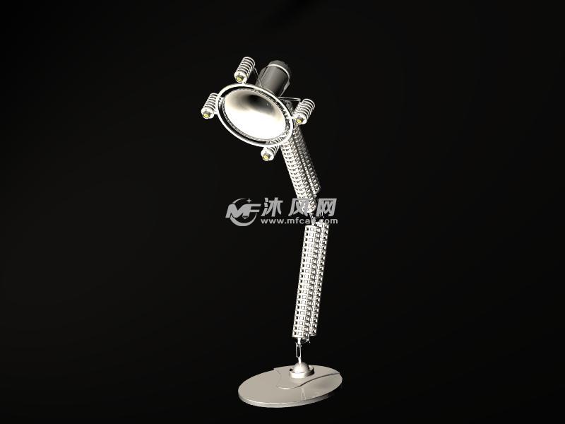 弹簧结构的台灯设计模型 - catia生活用品模型