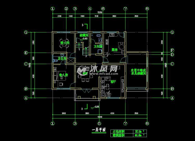 160平米4层上海新农村别墅设计施工图